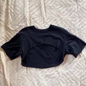 Gymshark Black Cropped T-Shirt